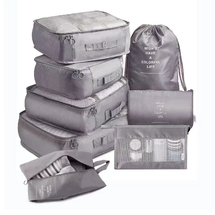 Gray travel organizer bag - versatile and functional for organizing items