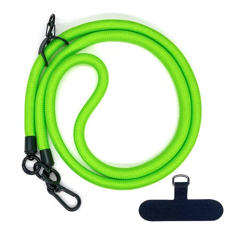 Mobile Phone Lanyards, Universal Adjustable Detachable Nylon Crossbody Lanyards, green