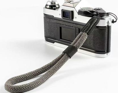 Fujifilm Compatible Camera Wrist Strap - Black with Adjustable Safety Strap, gray