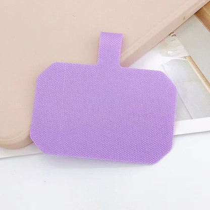 Mobile Phone Lanyard Decoration Clip Gasket Fixed Patch Mobile Phone Shell Back Sticker Lanyard Anti-lost Accessories, purple