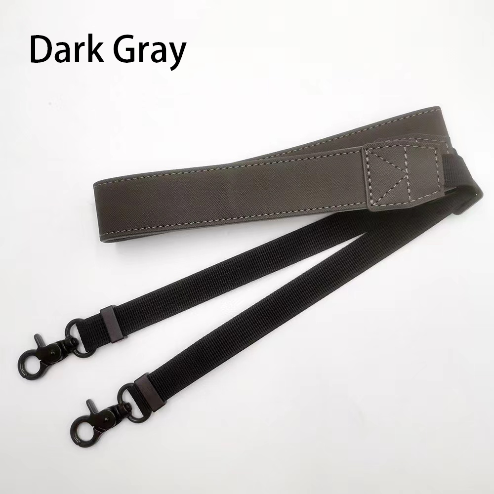 Adjustable remote controller lanyards in gray and black featuring durable straps with buckles and metal clasps for secure attachment