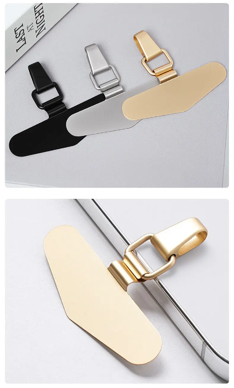 Mobile Phone Strap Lanyard Stainless Steel Phone Tether Tab Patch Holder Metal Phone Patch (S01034)