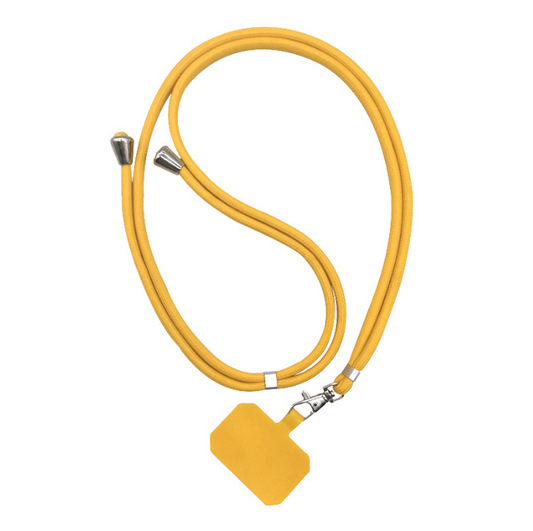 Necklace Keychain Hanging Rope Universal Mobile Phone Case Lanyard Cover Crossbody Lanyard, yellow