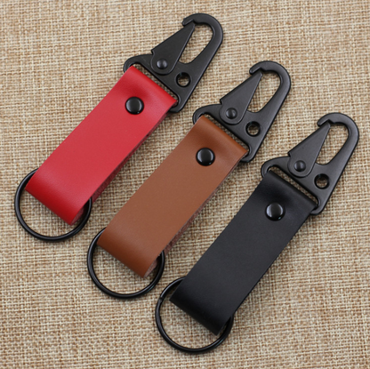 Genuine Leather Car Keychain Handmade Keeper Organizer Accessories Gift for Women & Men Durable EDC Clip Fob Keychain Keyrings,sets