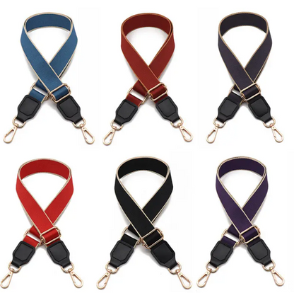 New polyester cotton solid color replacement adjustable shoulder belt 3.8cm width versatile shoulder belt bag strap for women's (S01037)