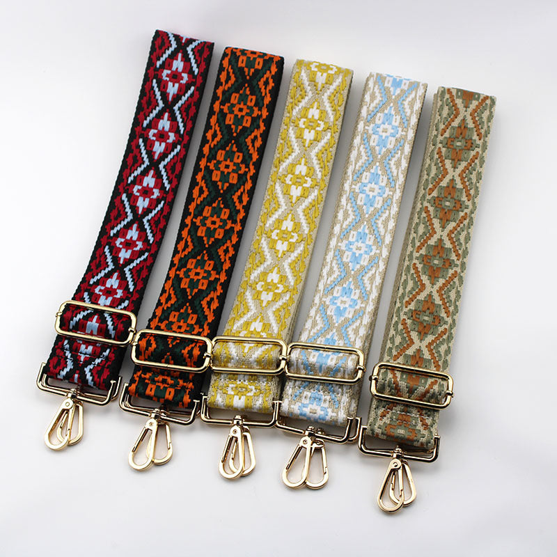 Ethnic Pattern Adjustable Straps Bag Accessories - Wide, Comfortable, Detachable, Plus Size Friendly Shoulder Strap For Bags (S01016)