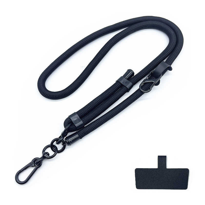 Dark gray universal phone lanyard - practical shoulder strap for cell phones