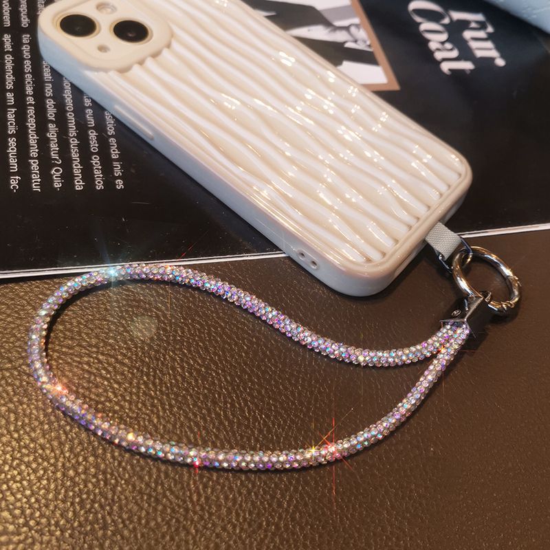 Diamond Cell Phone Lanyard, Diamond Phone Lanyard Crossbody and Cell Phone Wrist Strap Phone Strap Crossbody with Tether Tabs for Most Phones Case Bag Purse (S01014)