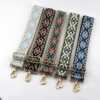 Ethnic Pattern Adjustable Straps Bag Accessories - Wide, Comfortable, Detachable, Plus Size Friendly Shoulder Strap For Bags (S01016)