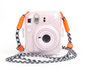 Black and white camera lanyard - trendy adjustable neck strap for various cameras