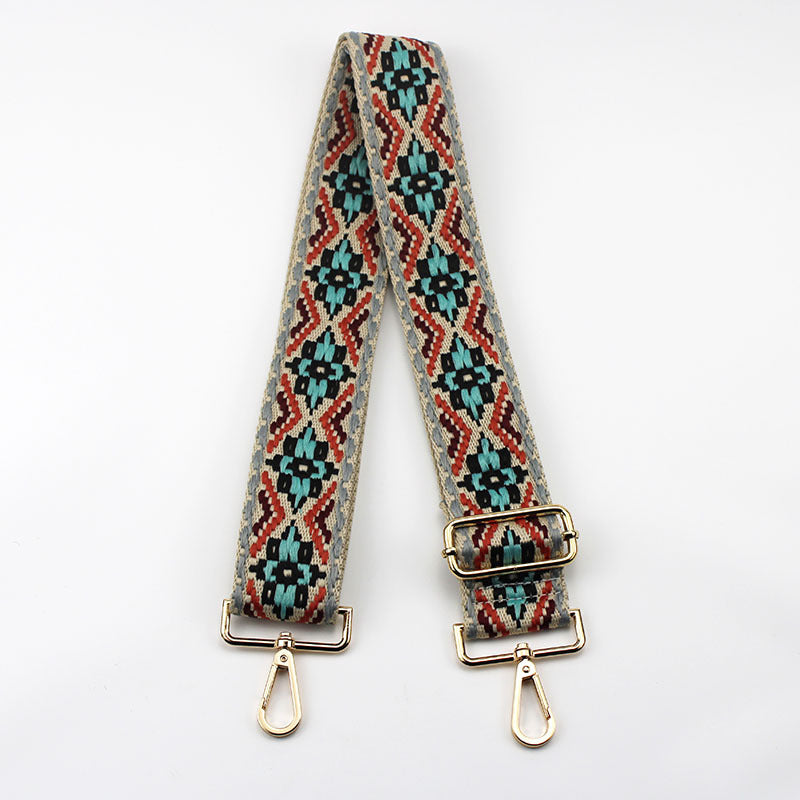 Ethnic Pattern Adjustable Straps Bag Accessories - Wide, Comfortable, Detachable, Plus Size Friendly Shoulder Strap For Bags (S01016)