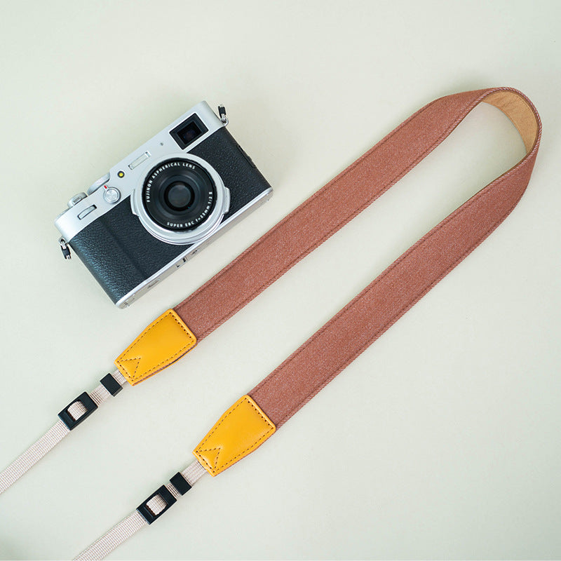 Retro Camera Strap,Brown,Denim Cotton,Super Thick,Cotton Fiber Tensile Wear Comfortable