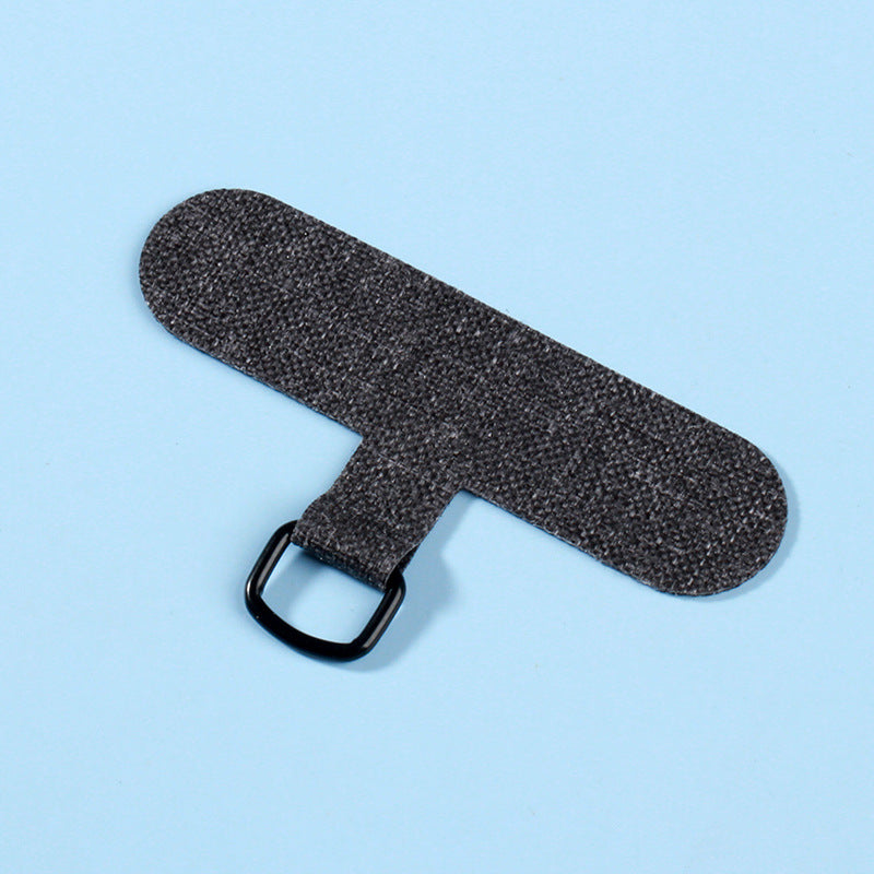 Mobile phone lanyard clip fixed card phone shell clip Transparent patch chain connected gasket ring anti-loss device, dark gray