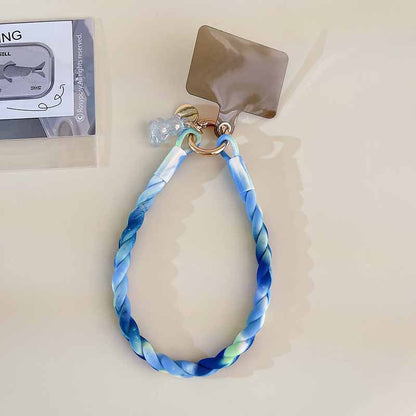 Luminous Bear Mobile Phone Silicone Lanyard Round Soft Ring Accessories Silicone Wrist Mobile Phone Anti-loss Lanyard (S01026)