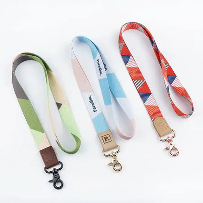 Custom Lanyard with Gold Clip | Polyester Heat Transfer Neck Strap | Printed Phone & Key Holder with Custom Logo | Multiple Designs Available (S01013)