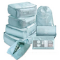 Light blue travel organizer bag - lightweight and easy to carry