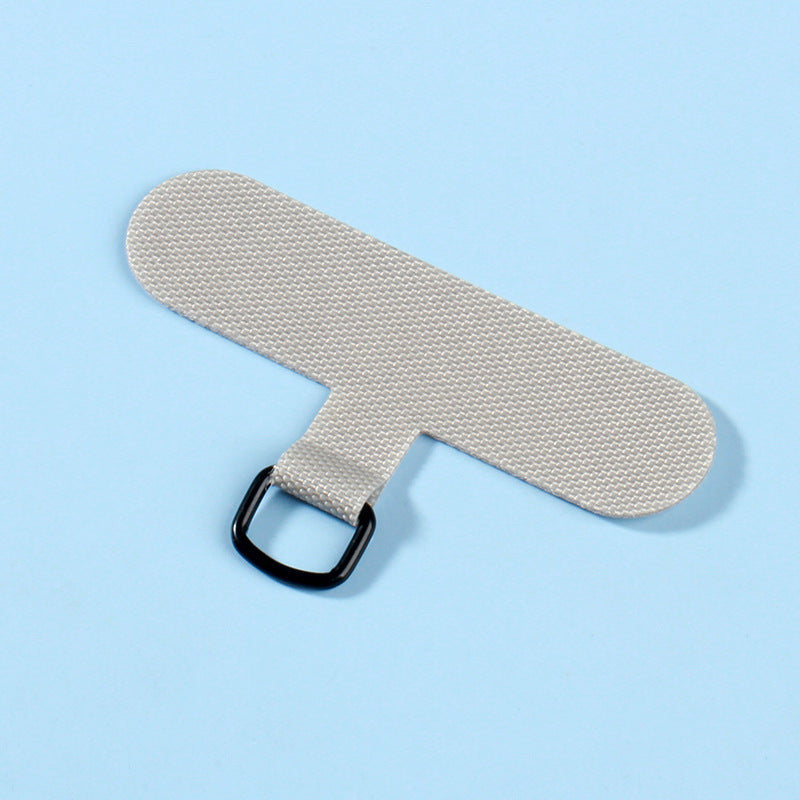 Mobile phone lanyard clip fixed card phone shell clip Transparent patch chain connected gasket ring anti-loss device, gray