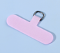 Mobile phone lanyard clip fixed card phone shell clip Transparent patch chain connected gasket ring anti-loss device, pink