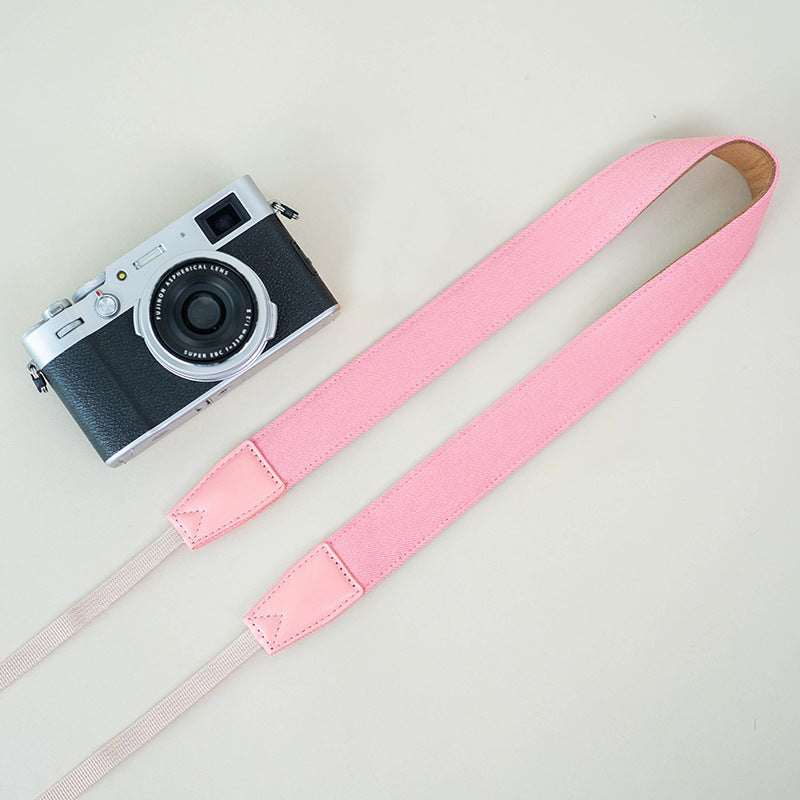 Retro Camera Strap,Pink,Denim Cotton,Super Thick,Cotton Fiber Tensile Wear Comfortable