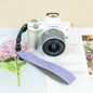 PU Leather Camera Wrist Strap, Quick Release DSLR Hand Grip, Anti-Drop Mirrorless Camera Wrist Belt, purple