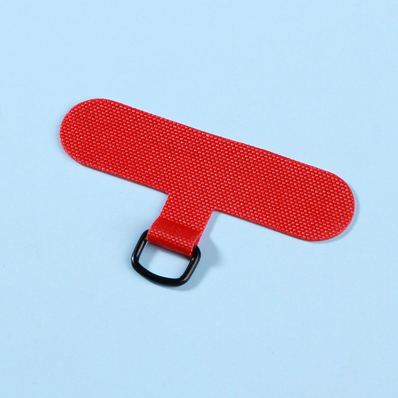 Mobile phone lanyard clip fixed card phone shell clip Transparent patch chain connected gasket ring anti-loss device, red