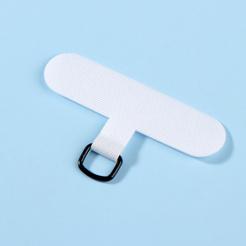 Mobile phone lanyard clip fixed card phone shell clip Transparent patch chain connected gasket ring anti-loss device, white