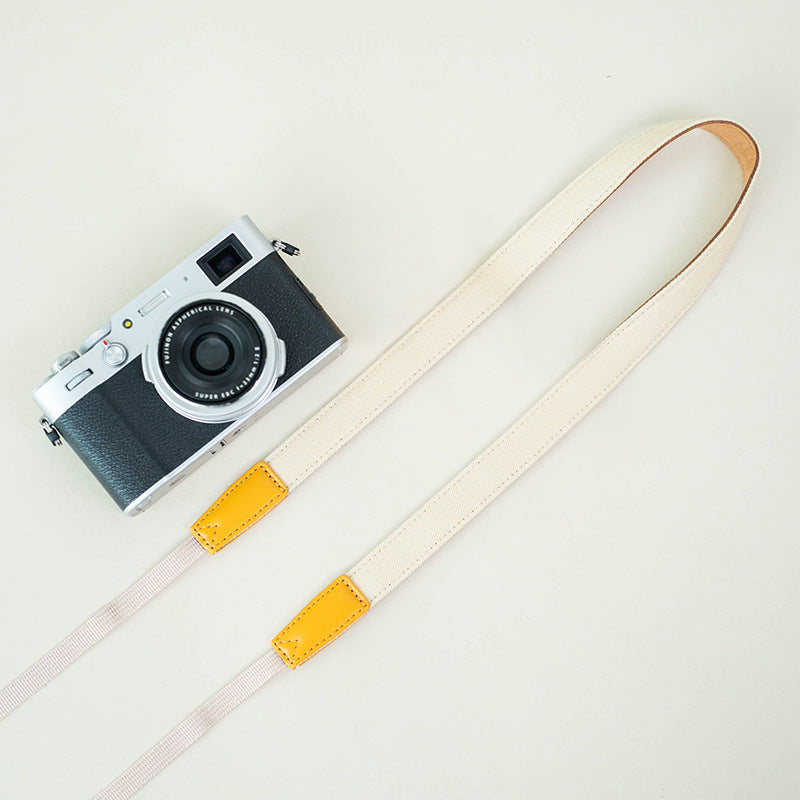 Retro Camera Strap,Yellow,Denim Cotton,Super Thick,Cotton Fiber Tensile Wear Comfortable